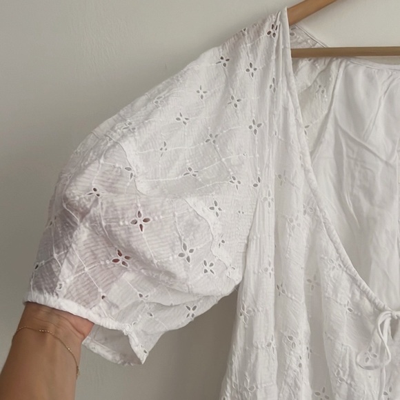 NWOT Free People Bop Around Romper White Embroidered Coverup - Picture 4 of 16